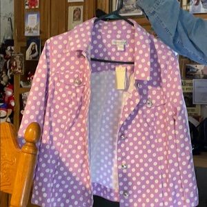 Christopher Banks Twill Jean Jacket. Size Large.